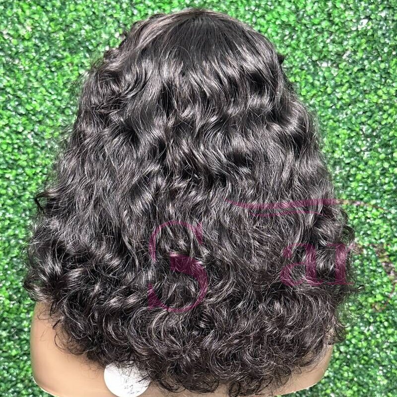Cheap Raw Indian Hair Wigs for Black Women 15A Grade Super Double Drawn Short Wear and Go Glueless 100% Human Hair Wigs