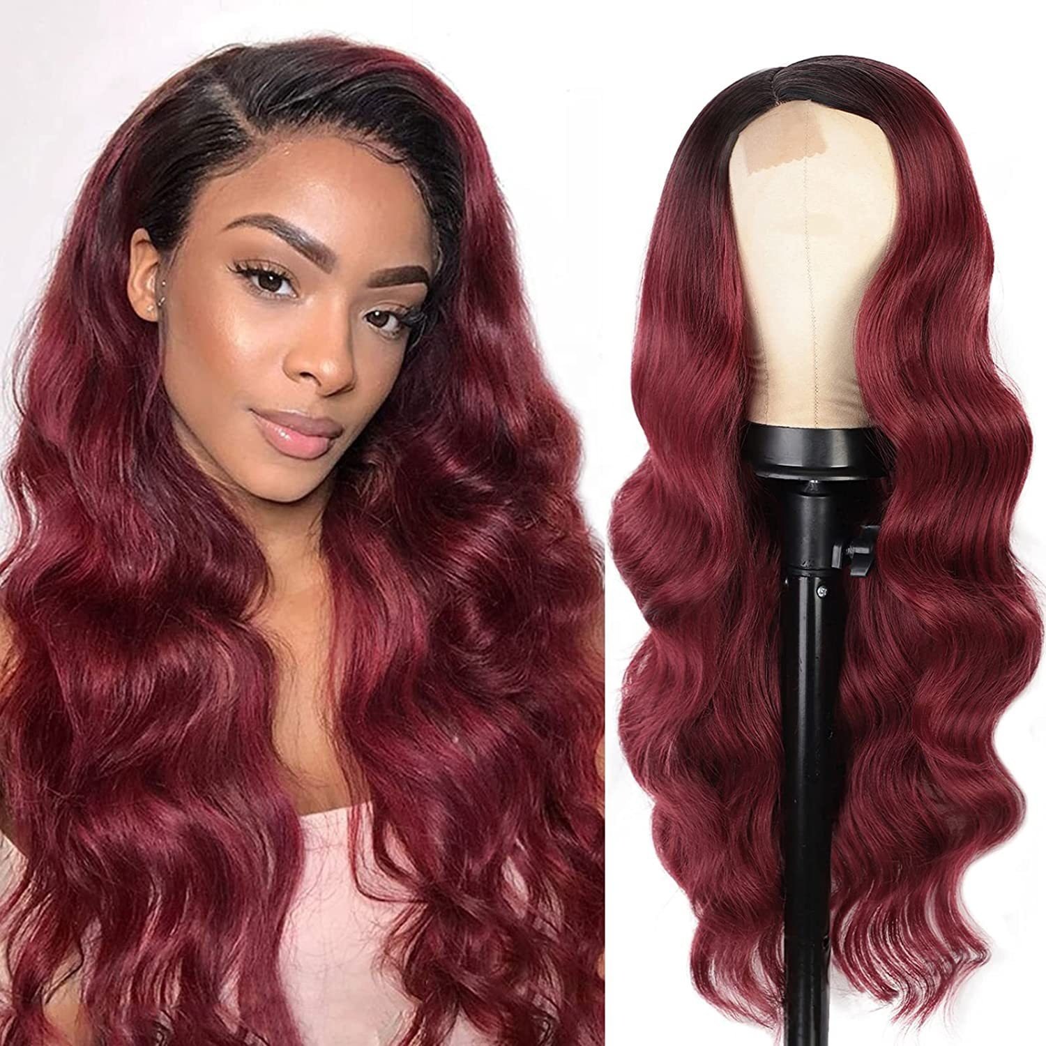 Hot Sale Chemical Fiber Small Front Lace Mix 3 colors Body Wavy Synthetic Hair Wigs for Women Cosplay Wig