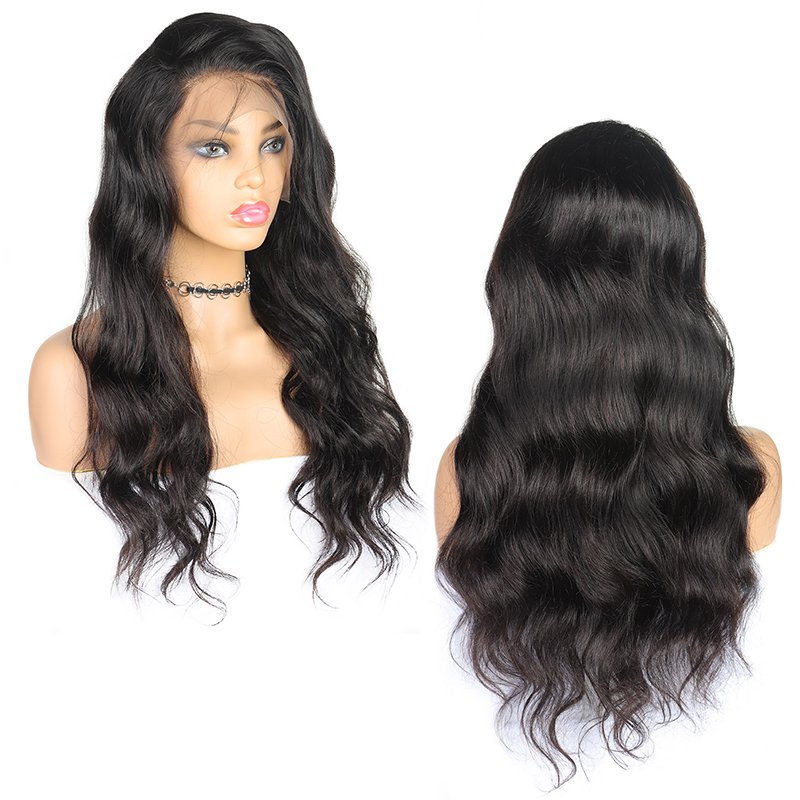 HEFEI VAST cuticle aligned Brazilian human hair wig lace front 130 density top virgin lace wig 100% female human hair wig 10a