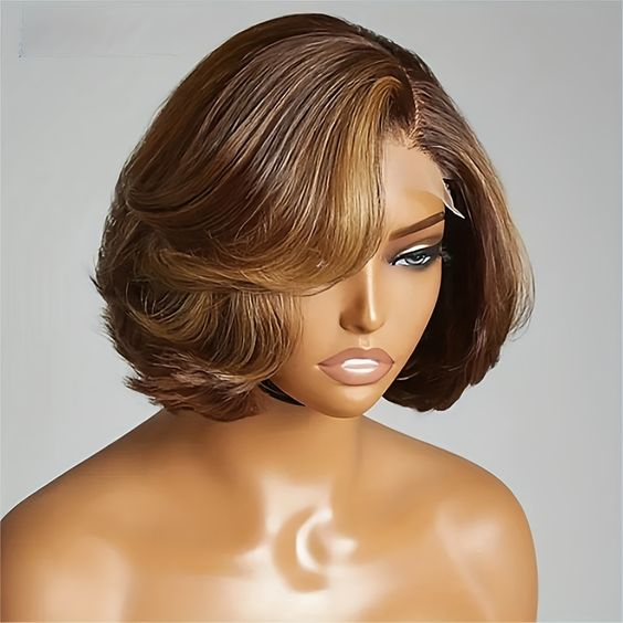 13*4 13*6 HD Lace Frontal Hilight Panio Human Hair Wigs For Black Women Factory Wholesale Cheap Gluess Wig