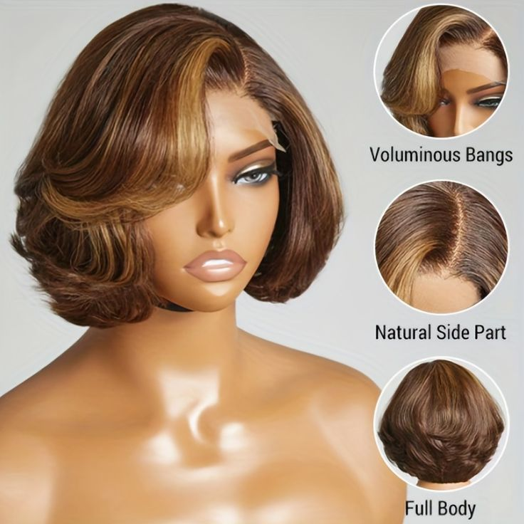 13*4 13*6 HD Lace Frontal Hilight Panio Human Hair Wigs For Black Women Factory Wholesale Cheap Gluess Wig