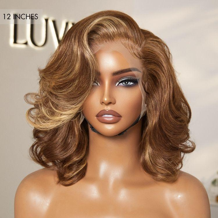 13*4 13*6 HD Lace Frontal Hilight Panio Human Hair Wigs For Black Women Factory Wholesale Cheap Gluess Wig