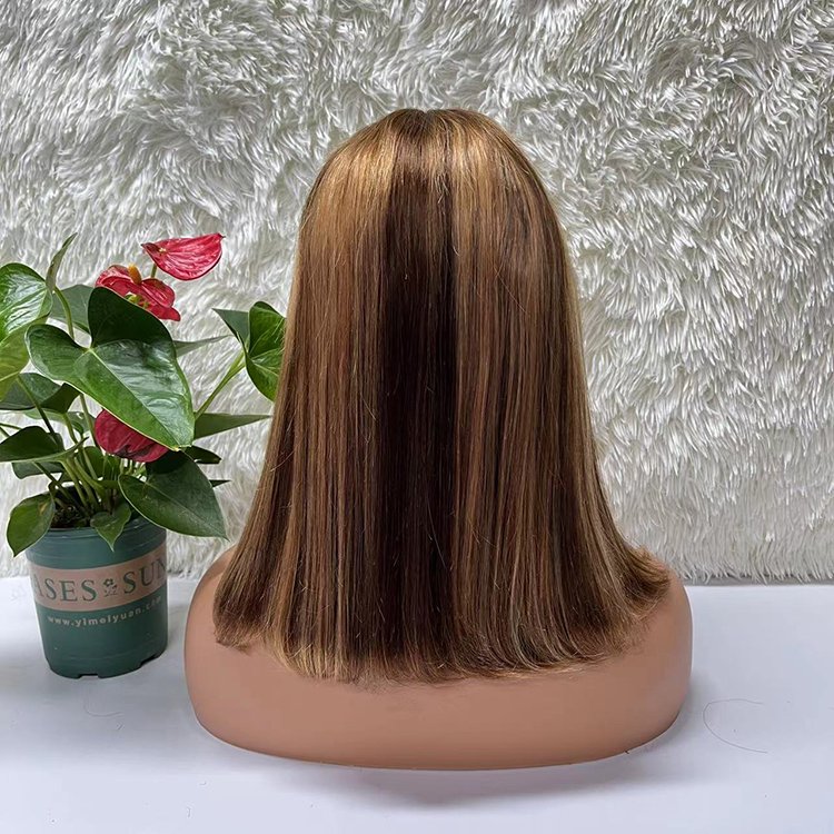 Hot Sale High Quality Customized 100% Human Hair Wig Bob Wig Front Lace Wig For Black Women