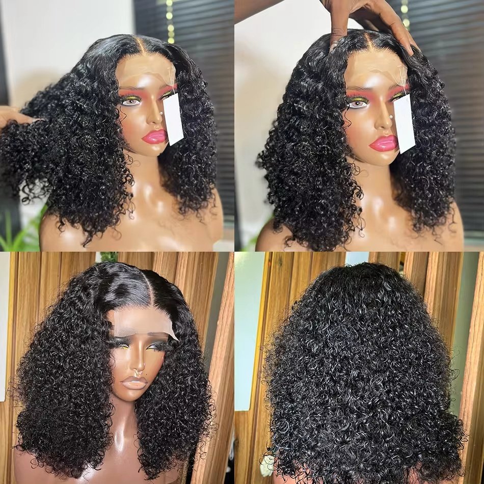 13x4 HD Burmese Curly Wholesale Cheap Lace Front 100% Indian Human Hair Wig For Black Women Curly 13*6 Frontal Wig