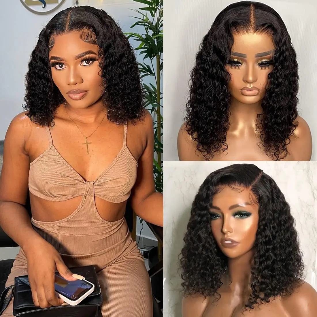 13x4 HD Burmese Curly Wholesale Cheap Lace Front 100% Indian Human Hair Wig For Black Women Curly 13*6 Frontal Wig