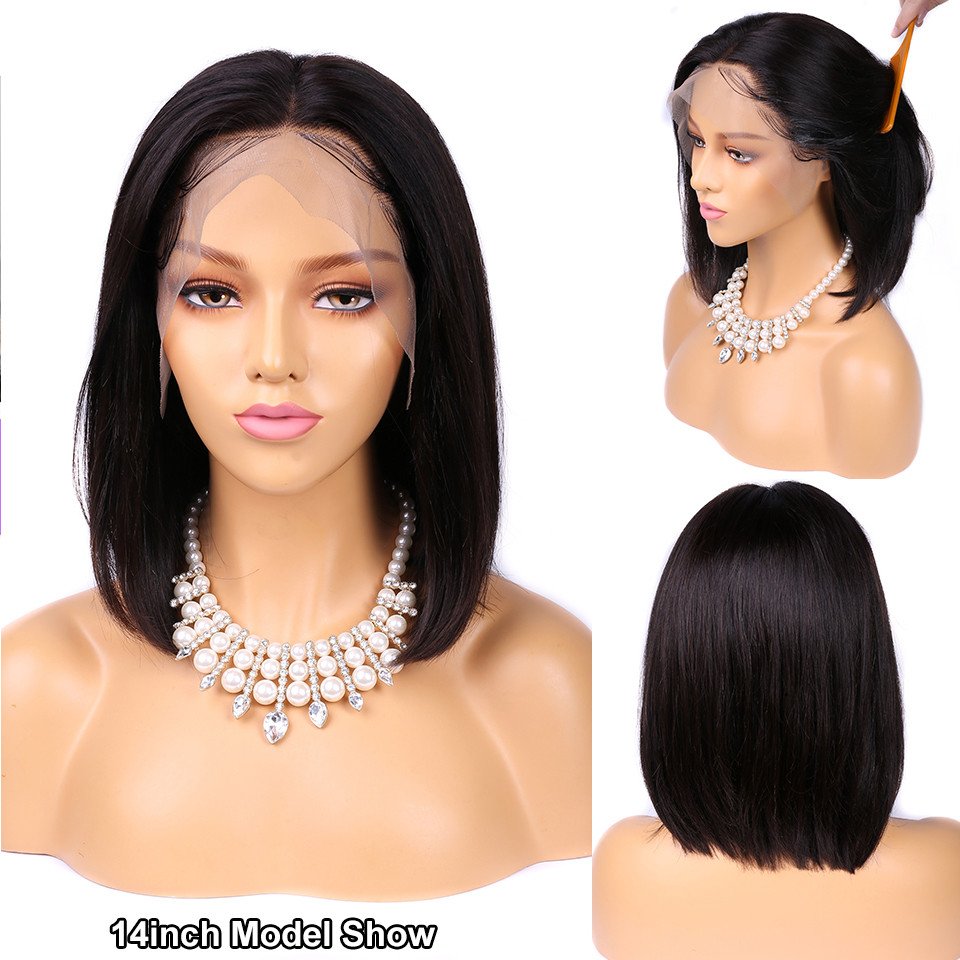 Wholesale brazilian bone straight wave peruvian glueless 4x4 13x4 hd lace front human hair wigs