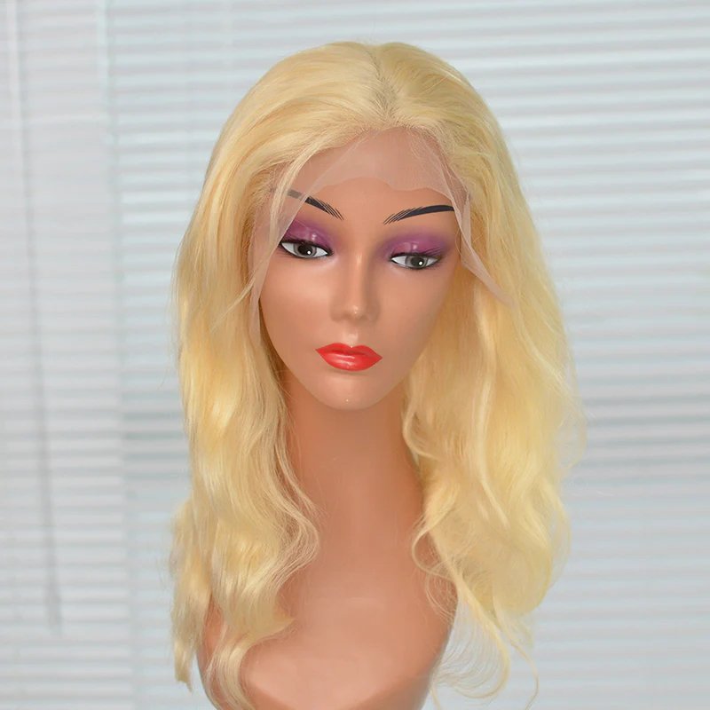 180% Density 613 Lace Frontal Wig European Hair Blonde Body Wave Lace Front Wig 13x4 Pre Plucked Human Hair Wigs For Black Women