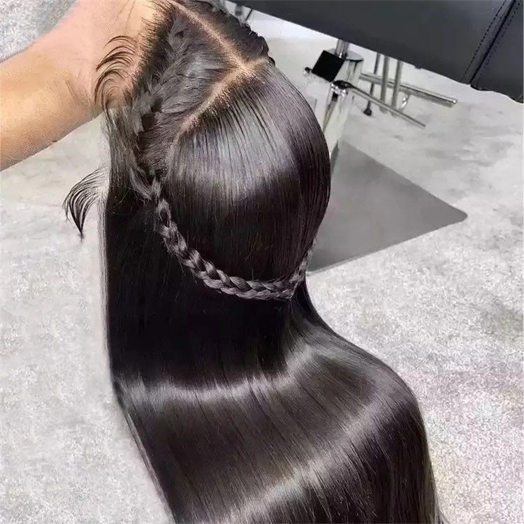 40 inch Frontal Glueless Full Hd Lace Wig,Cuticle Aligned Virgin Raw Indian Hair Wig,Unprocessed 100% Lace Human Hair Wigs