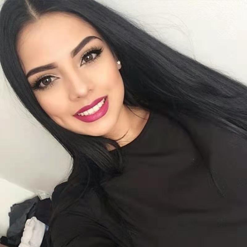Brazilian human hair swiss lace front 13X4 13X6 4X4wigs high temperature fibers synthetic hair130% 150% density 180%women wigs
