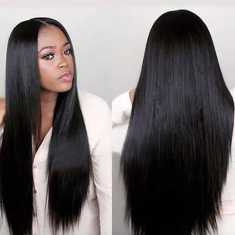 Brazilian human hair swiss lace front 13X4 13X6 4X4wigs high temperature fibers synthetic hair130% 150% density 180%women wigs