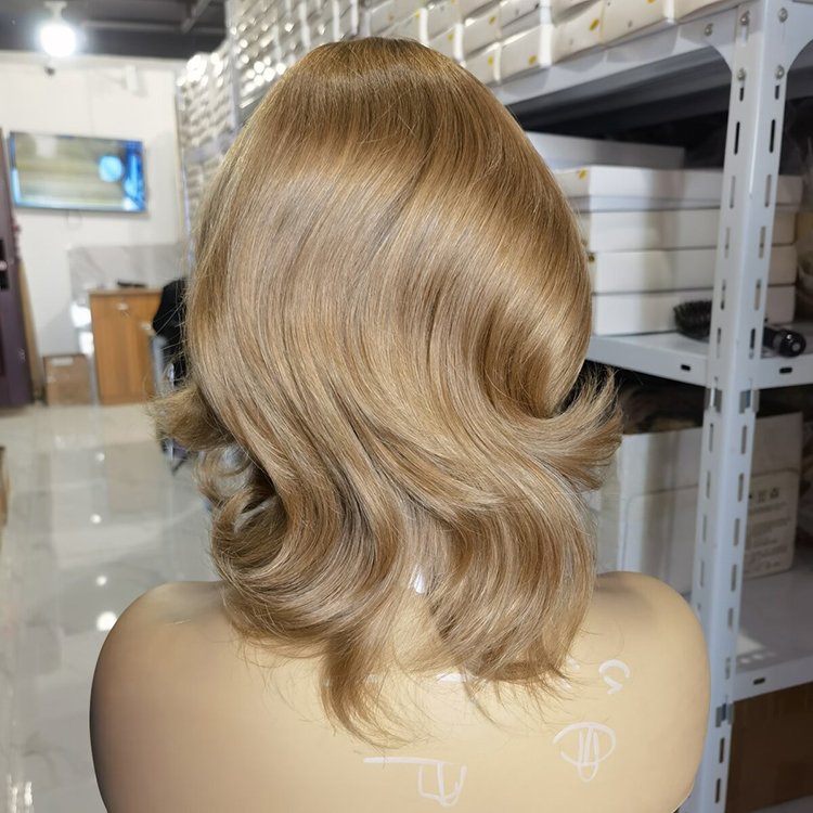 Medical Wig European Human Hair For Alopecia Patients Silicone Silk Top Virgin Hair With Factory Customize Size Full Hand Made