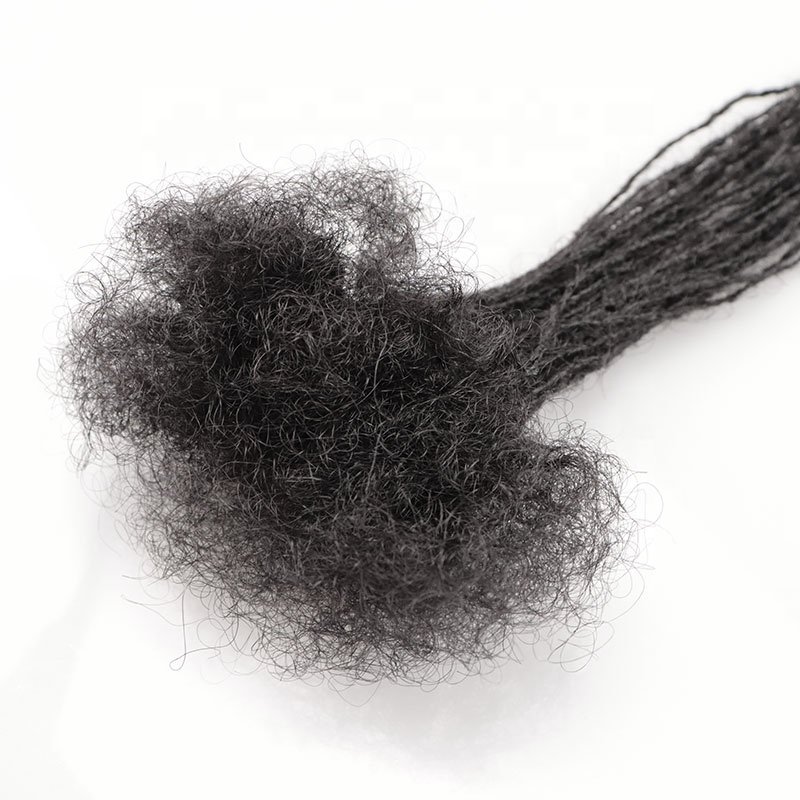 Hot Selling Human Hair Locs Extension Tiny Sister Dreadlocks Raw Human Hair Extension For Woman