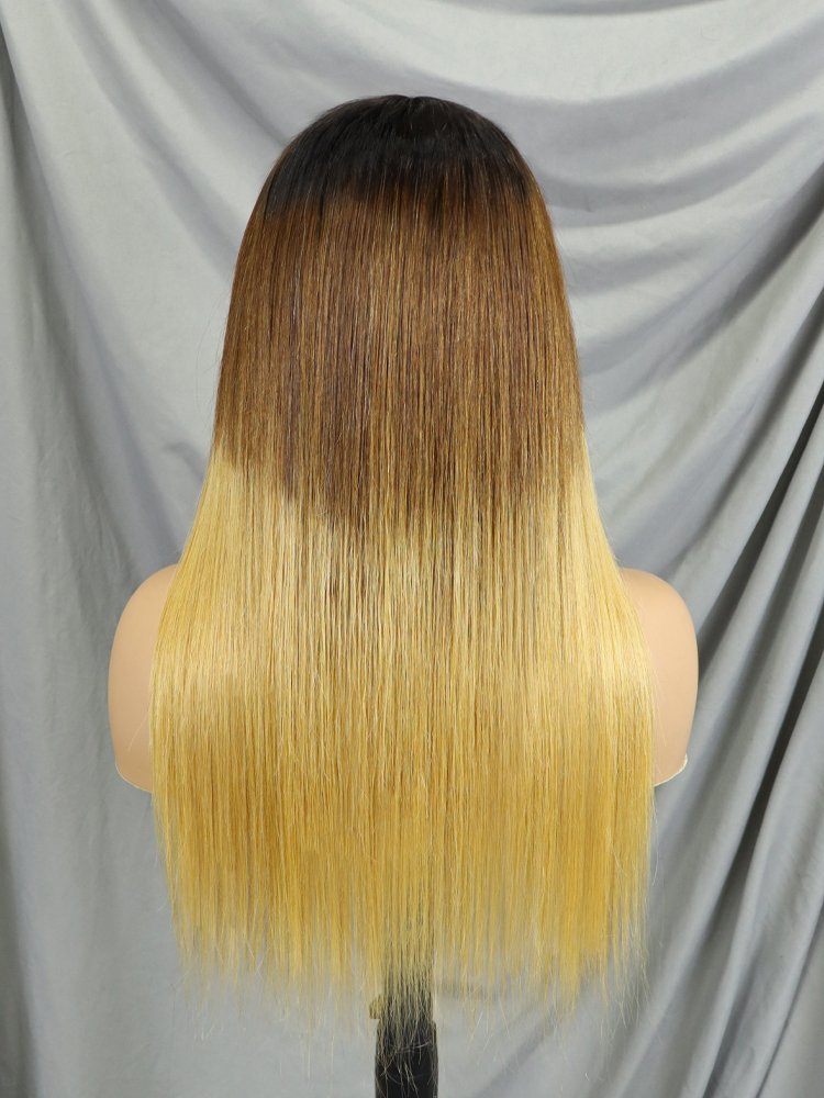 Wholesale Highlight Soft Beauty Human Hair Wig Ash Blonde European Virgin Hair