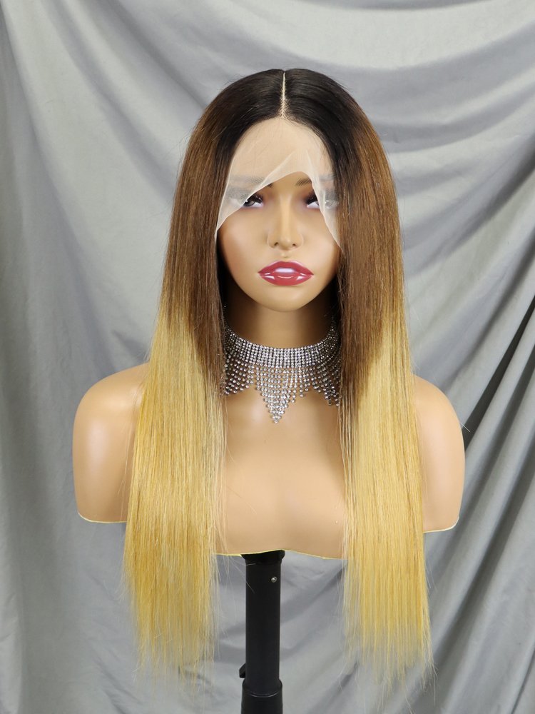 Wholesale Highlight Soft Beauty Human Hair Wig Ash Blonde European Virgin Hair