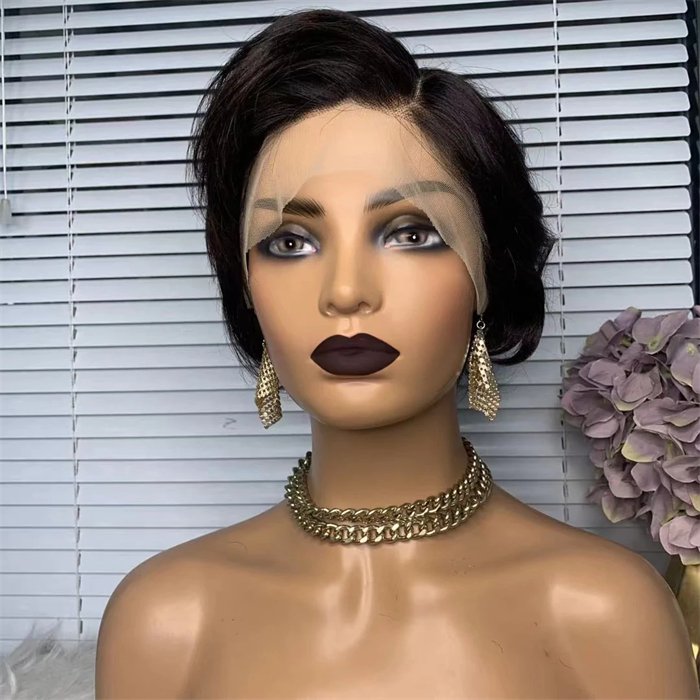 Wholesale Short Pixie Cut Human Hair Wig Wholesale Brazilian Human Hair For African American