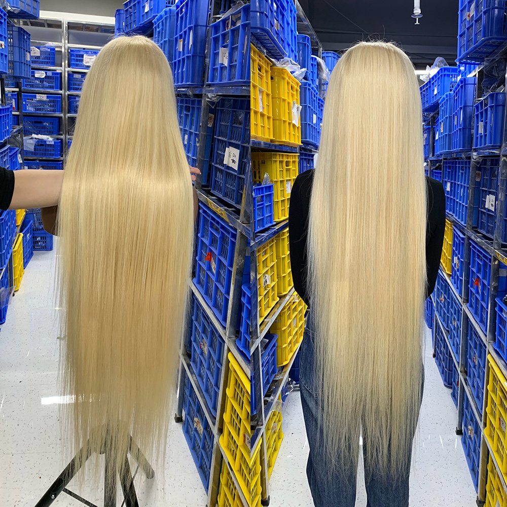 40 inch hd brazilian full lace human hair wig,100% human hair hd blonde 613 full lace wig with baby hair,full lace wig vendor