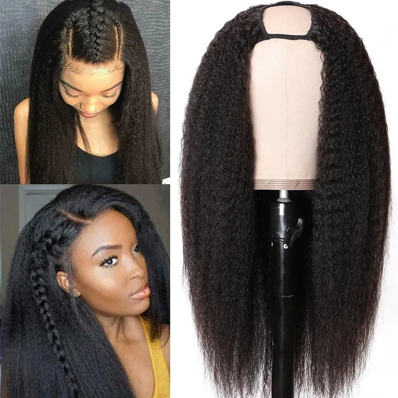 10A Peruvian U Part Human Hair Wigs, Silky Straight Body Wave Hair Vendors Human Hair Extension Clip in U Part Wig