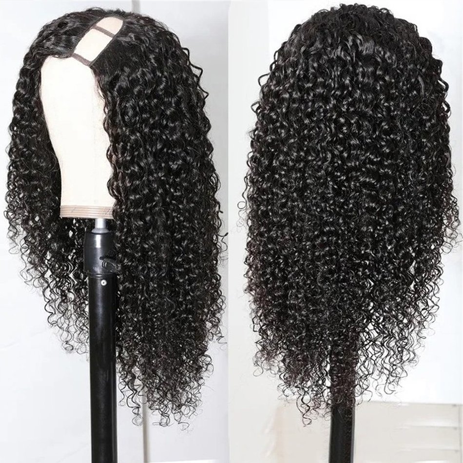 10A Peruvian U Part Human Hair Wigs, Silky Straight Body Wave Hair Vendors Human Hair Extension Clip in U Part Wig