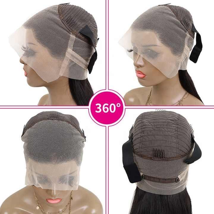 free sample 360 full lace human hair perruque front lace naturel time limit