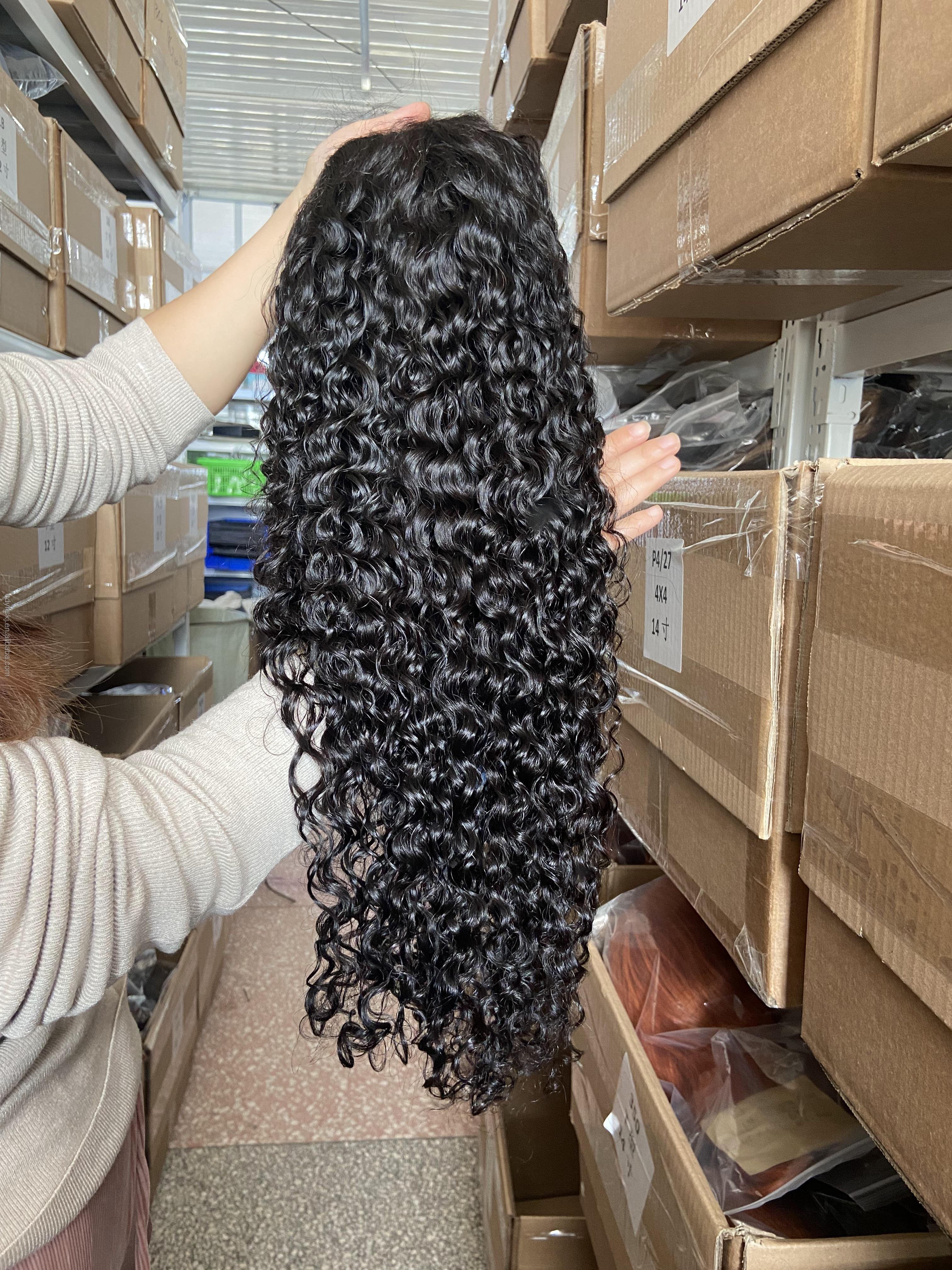 Wholesale Price Virgin Remy Human Hair Best Peruvian Hair Wig 13X4 13X6 Transparent Lace Frontal Wig Kinky Curly Wig