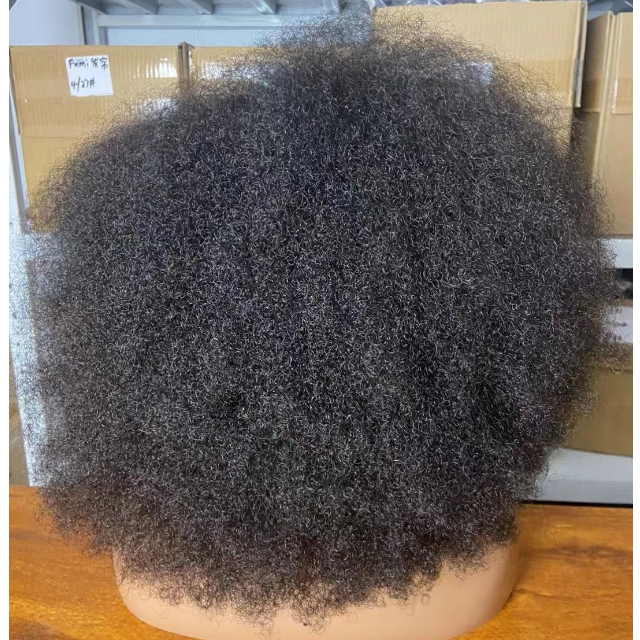 Afro kinky curly human hair wig lace frontal wigs Brazilian hair vendors Wholesale 12a grade virgin human hair