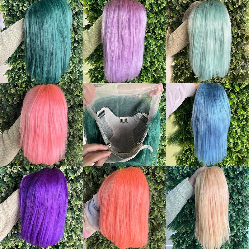 13x4 13x6 Brazilian Transparent Wholesale Vendor Cheap Natural Straight Hd Short Bob Wigs Frontal Wigs Human Hair Lace Front