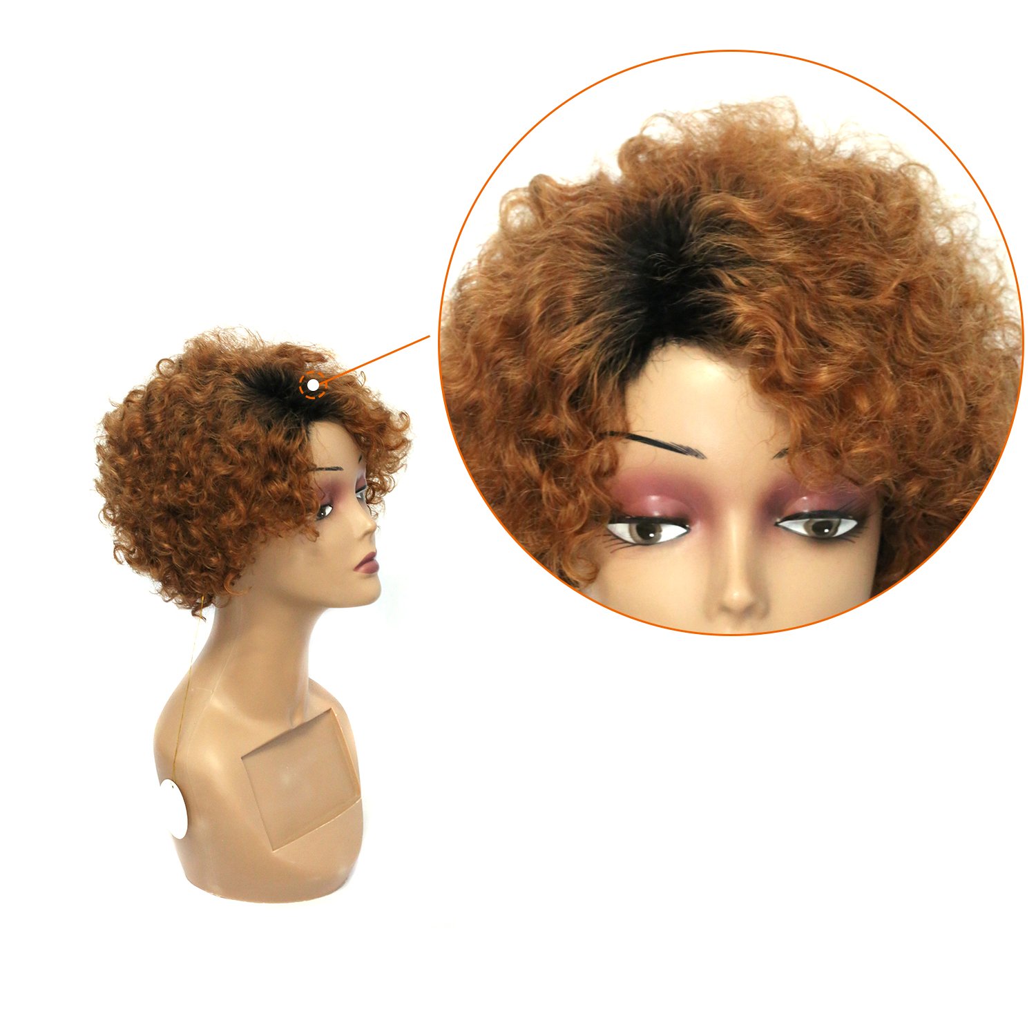 Tianrunhair pixie cut human hair wig Human Hair Hd Transparent Pixie Cut Short Side Part Bob full Lace front Wigs