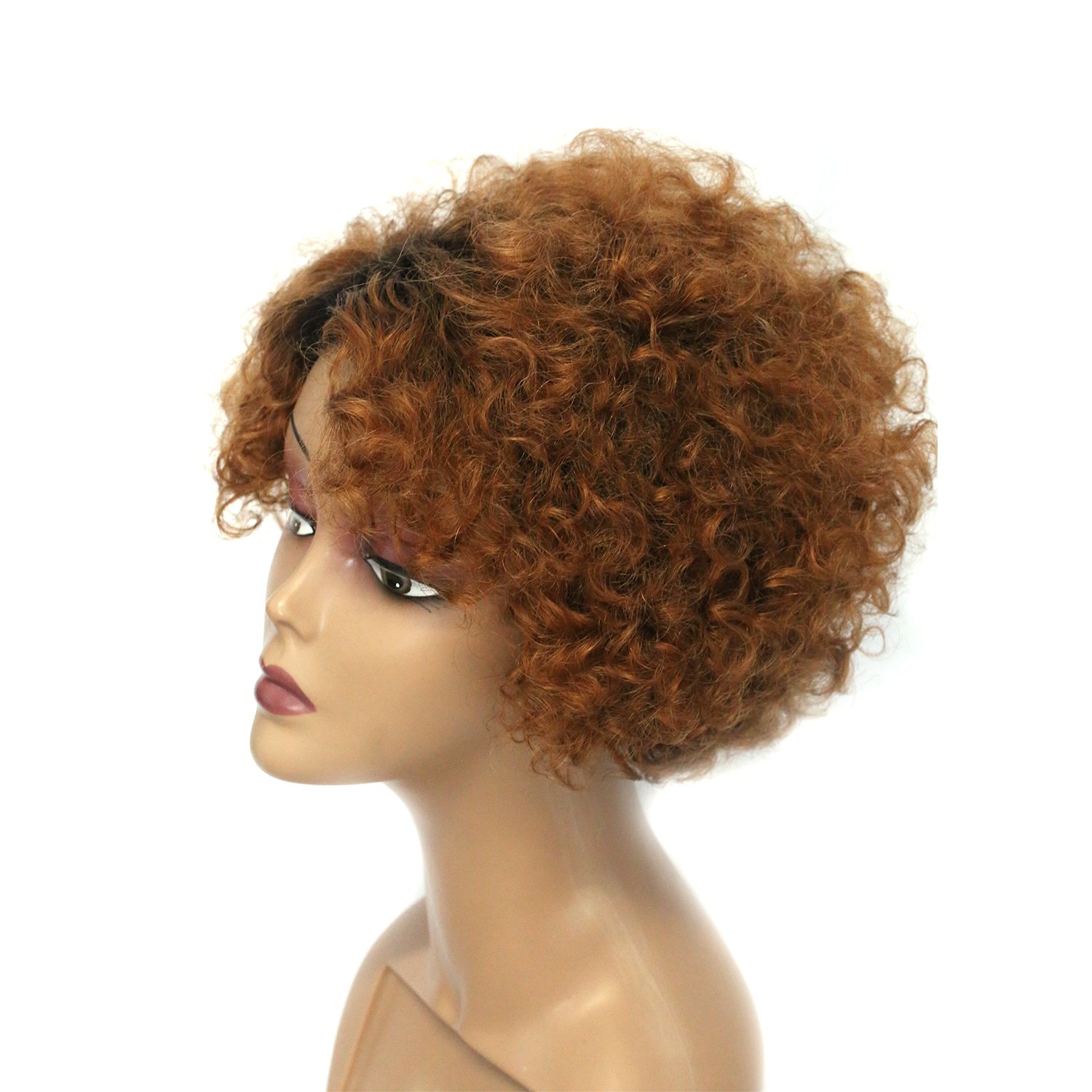 Tianrunhair pixie cut human hair wig Human Hair Hd Transparent Pixie Cut Short Side Part Bob full Lace front Wigs