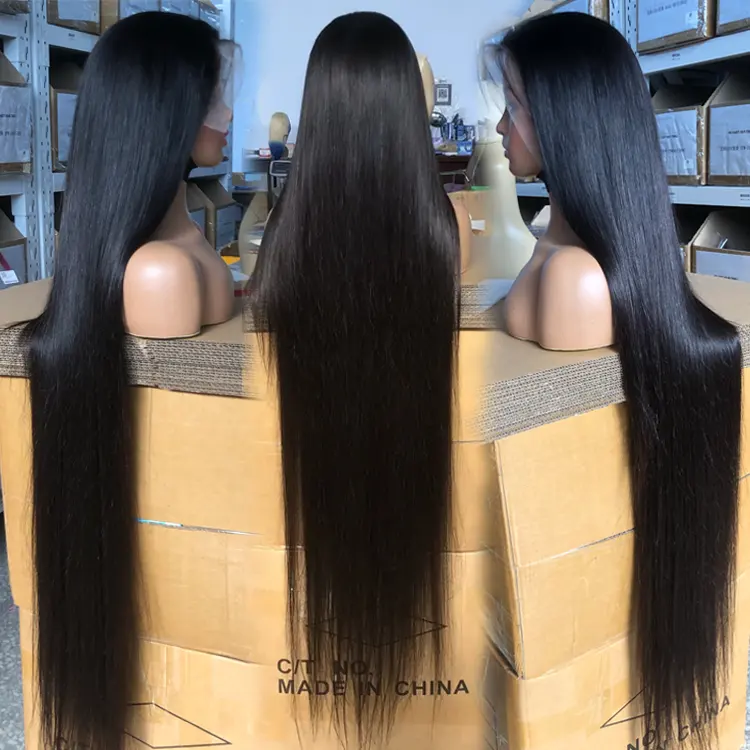Cheap Transparent 360 Full Lace Human Hair Wig cheveux naturel Brazilian Virgin Lace Front HD Lace Frontal Wigs For Black Women