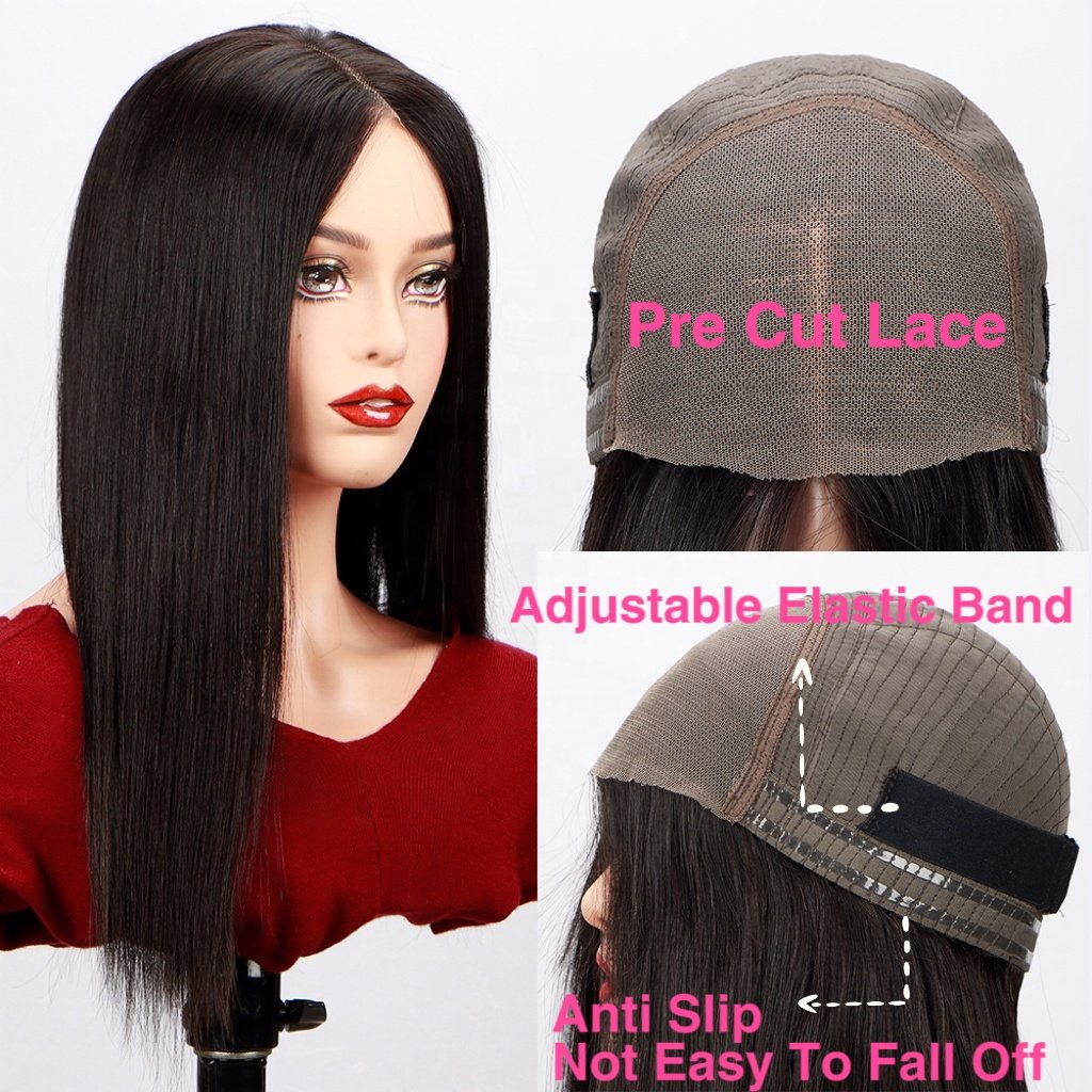 Fuxin Glueless Wigs Human Hair Lace Front Ready to Wear Pre Plucked Raw Vietnamese Hair Hd Lace Closure Wigs for Black Women