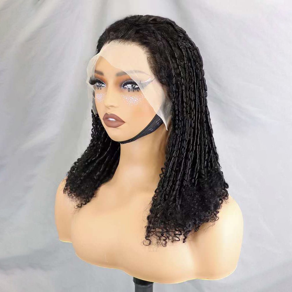 Wholesale Glueless 250% Raw Virgin Hair Cuticle Aligned Human Hair Wig 13x4 Transparent Lace Frontal Small Chopstick Roll Wigs