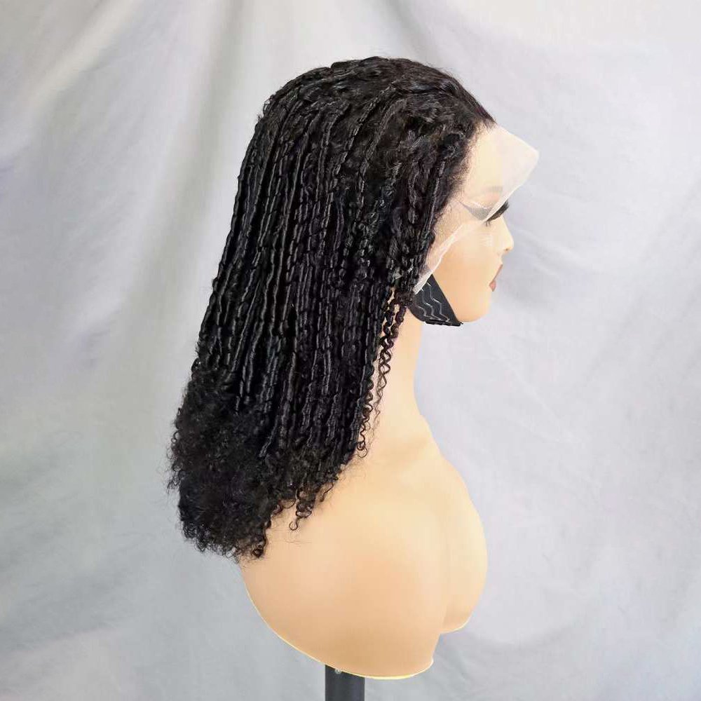 Wholesale Glueless 250% Raw Virgin Hair Cuticle Aligned Human Hair Wig 13x4 Transparent Lace Frontal Small Chopstick Roll Wigs