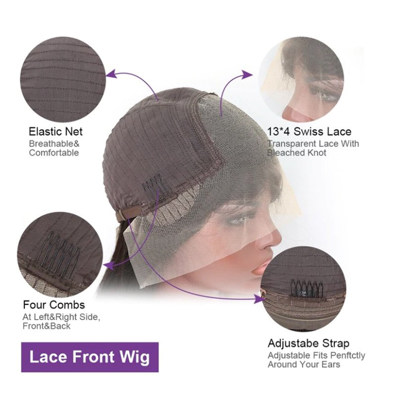 Design Human Hair Wigs Lace Front Wigs High Grade New Fashion 360 Full Lace Brazilian Hair Long Light Brown Swiss Lace 16-28inch