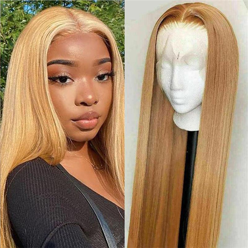 Design Human Hair Wigs Lace Front Wigs High Grade New Fashion 360 Full Lace Brazilian Hair Long Light Brown Swiss Lace 16-28inch