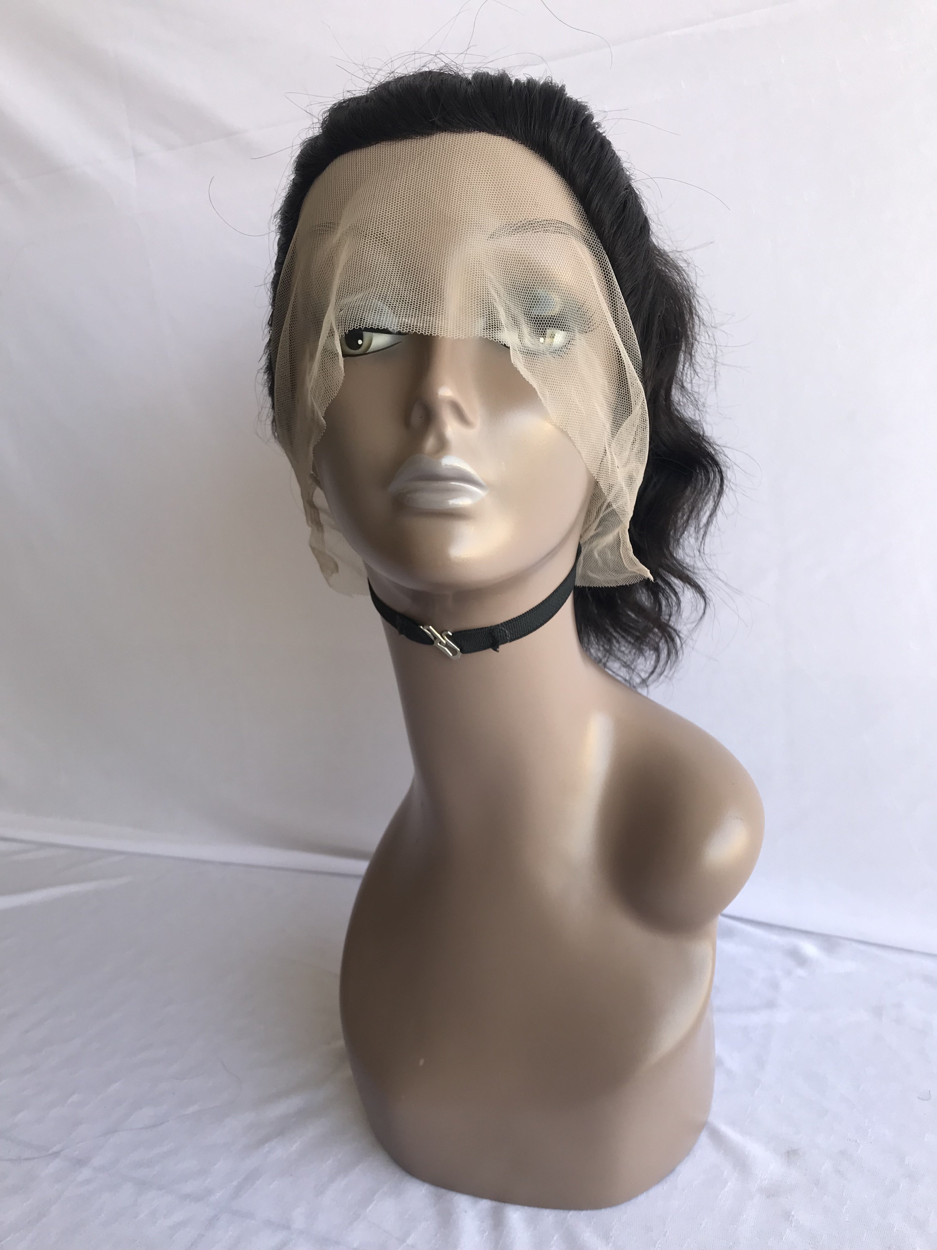 Top Premium Quality Wholesales Indian Vendor Raw Indian Temple Remy Virgin 18'' Natural Wave 360 Full Lace Wig With 180% Density