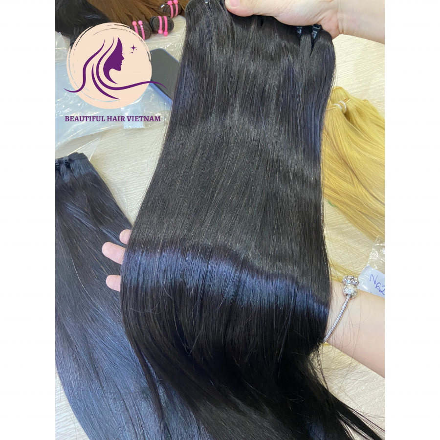 Best Quality Long Lasting Bone Straight Vietnamese Raw Hair Extensions, Raw Virgin Cuticle Aligned Human Hair Bundles