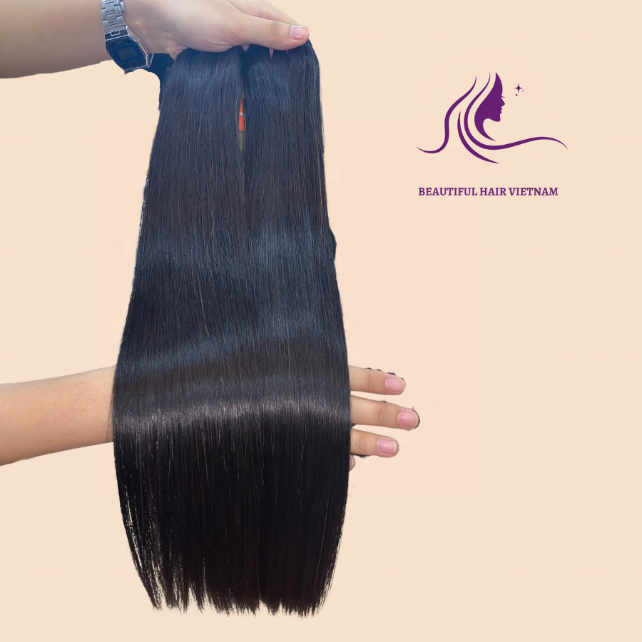 Best Quality Long Lasting Bone Straight Vietnamese Raw Hair Extensions, Raw Virgin Cuticle Aligned Human Hair Bundles