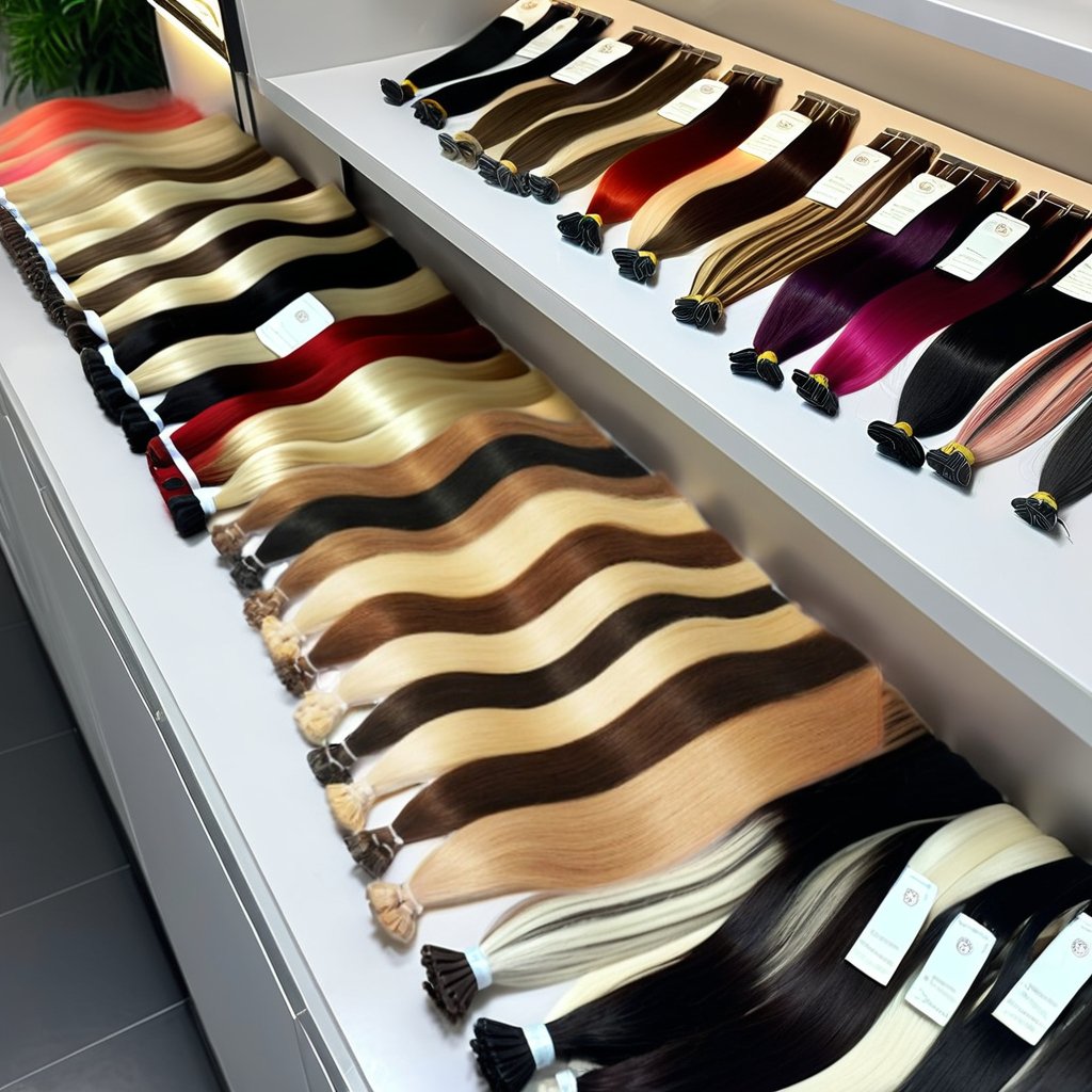 I tip 100% human hair extension I tip keratin Flat tip Thick End this is hair extensions Remy 100% Human Wholesale price