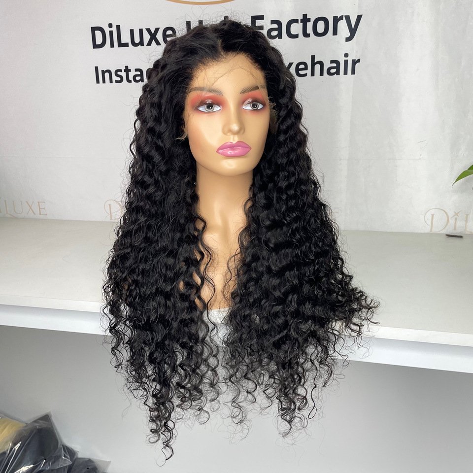 DiLuxe Wholesale Hair Vendor Loose Deep Wave Wig Human Hair Wig HD Lace Wig