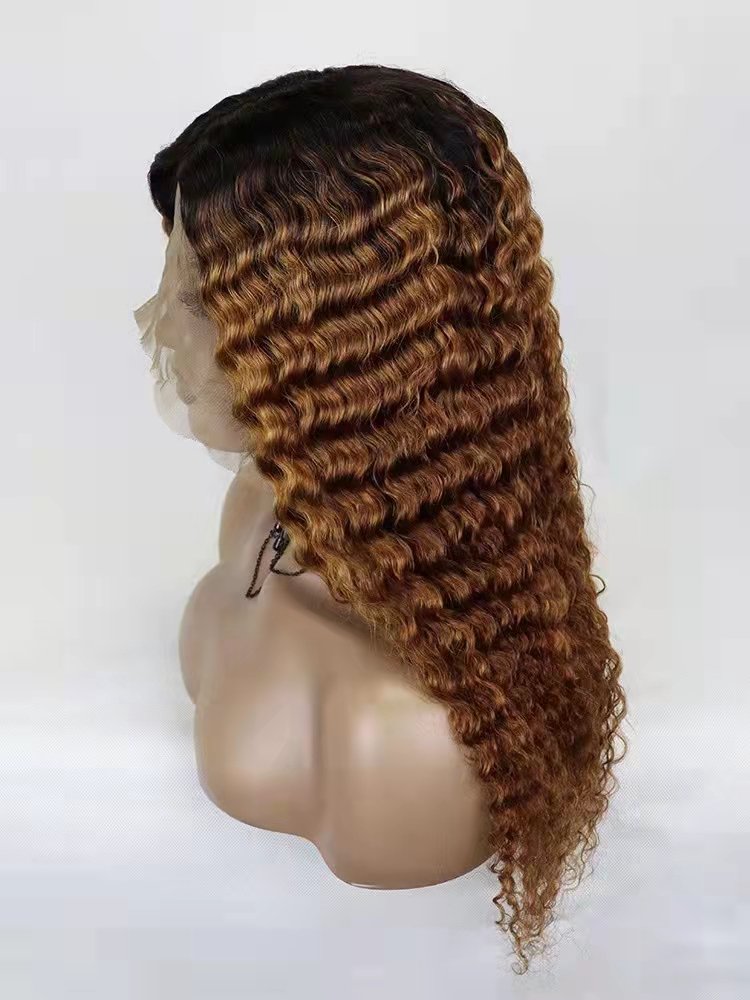 T lace Human Hair Wigs T Lace Wigs deep wave 100% human Lace Frontal Human Hair Wigs for 1b/30 color