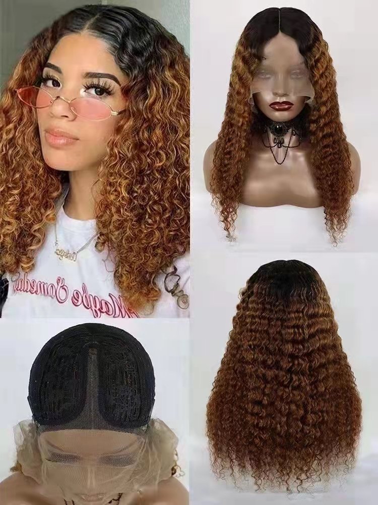 T lace Human Hair Wigs T Lace Wigs deep wave 100% human Lace Frontal Human Hair Wigs for 1b/30 color