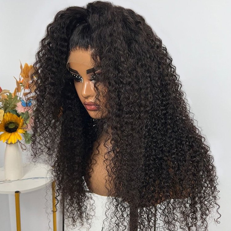 Wholesale 5X5 13X4 Lace Frontal Wig Kinky Brazilian Human Hair Wigs Plucked Hair Glueless 13X6 HD Lace Frontal Wigs