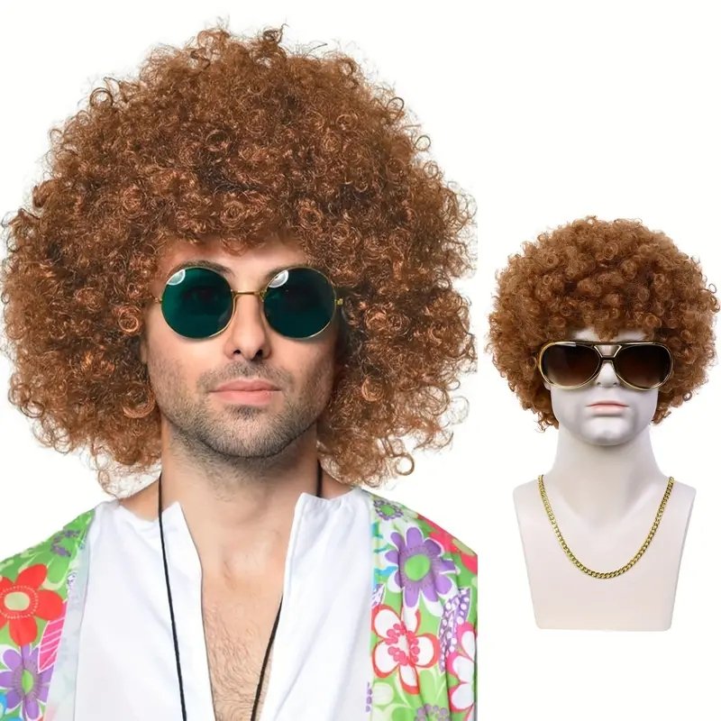 Wholesale Cheap Brown Kinky Afro Wig Big Afro Wig