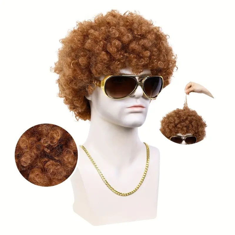 Wholesale Cheap Brown Kinky Afro Wig Big Afro Wig