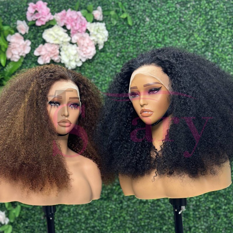Cheap Private Label 13x4 Full Lace Frontal Vietnamese Raw Hair Wigs Vendors 250% Density Afro Kinky Curly Human Hair Wigs