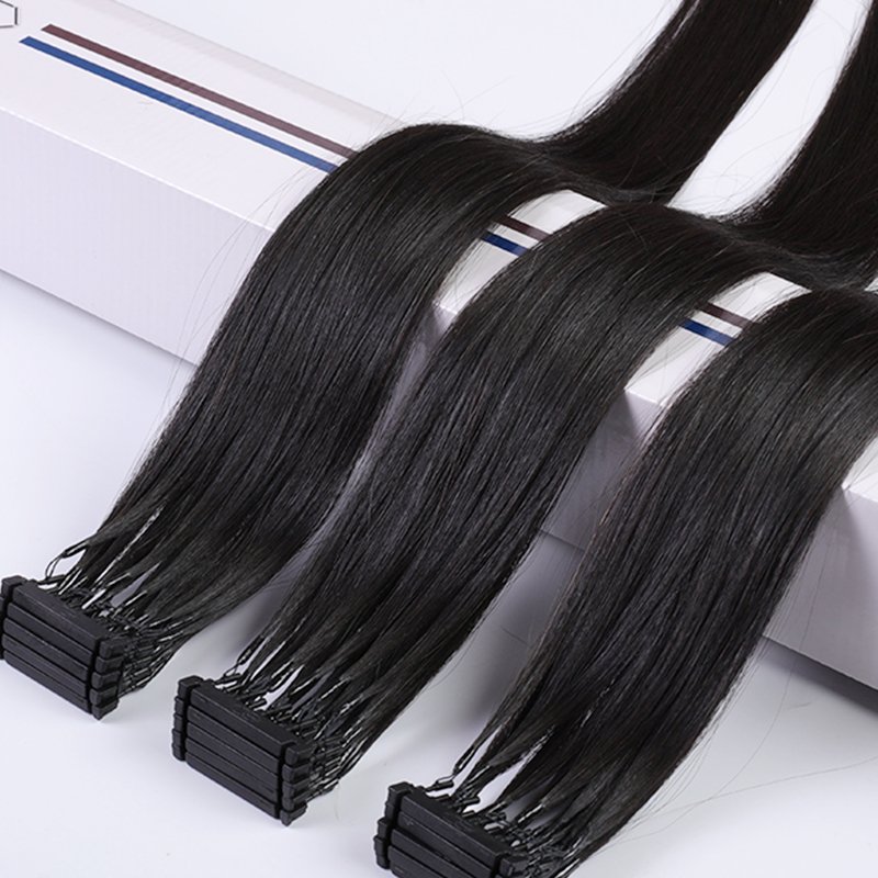 Factory Wholesale Double Drawn Invisible Hair Extensions Pre Bonded 100% Remy hair wigs
