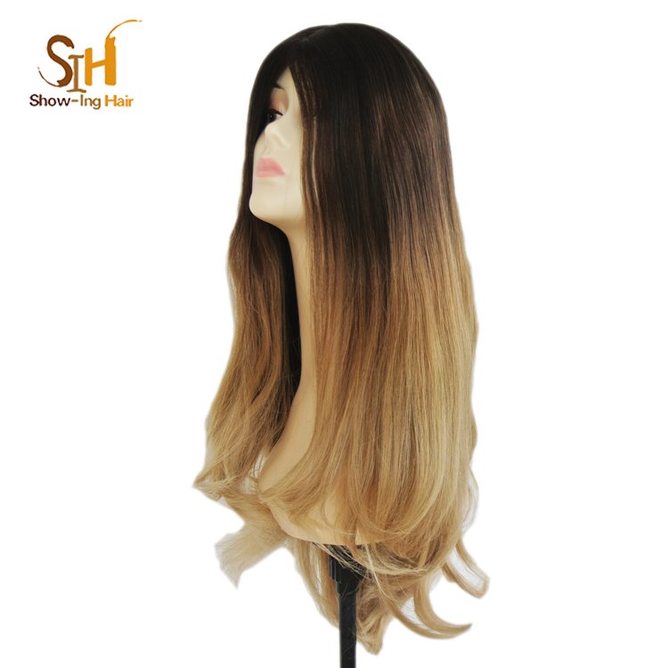 Beautiful Gradient Ramp Kosher Jewish Wig Human Hair Wig Ombre Wig