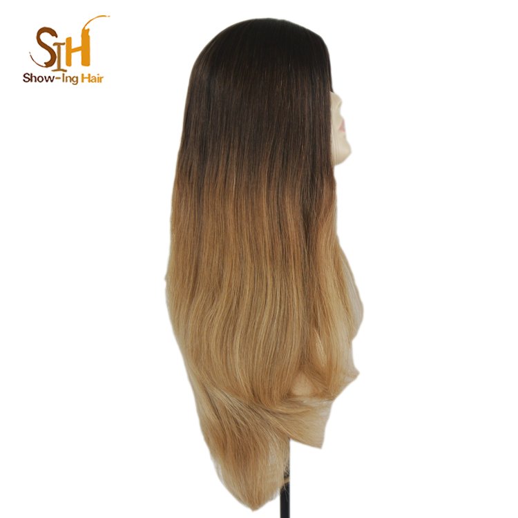 Beautiful Gradient Ramp Kosher Jewish Wig Human Hair Wig Ombre Wig