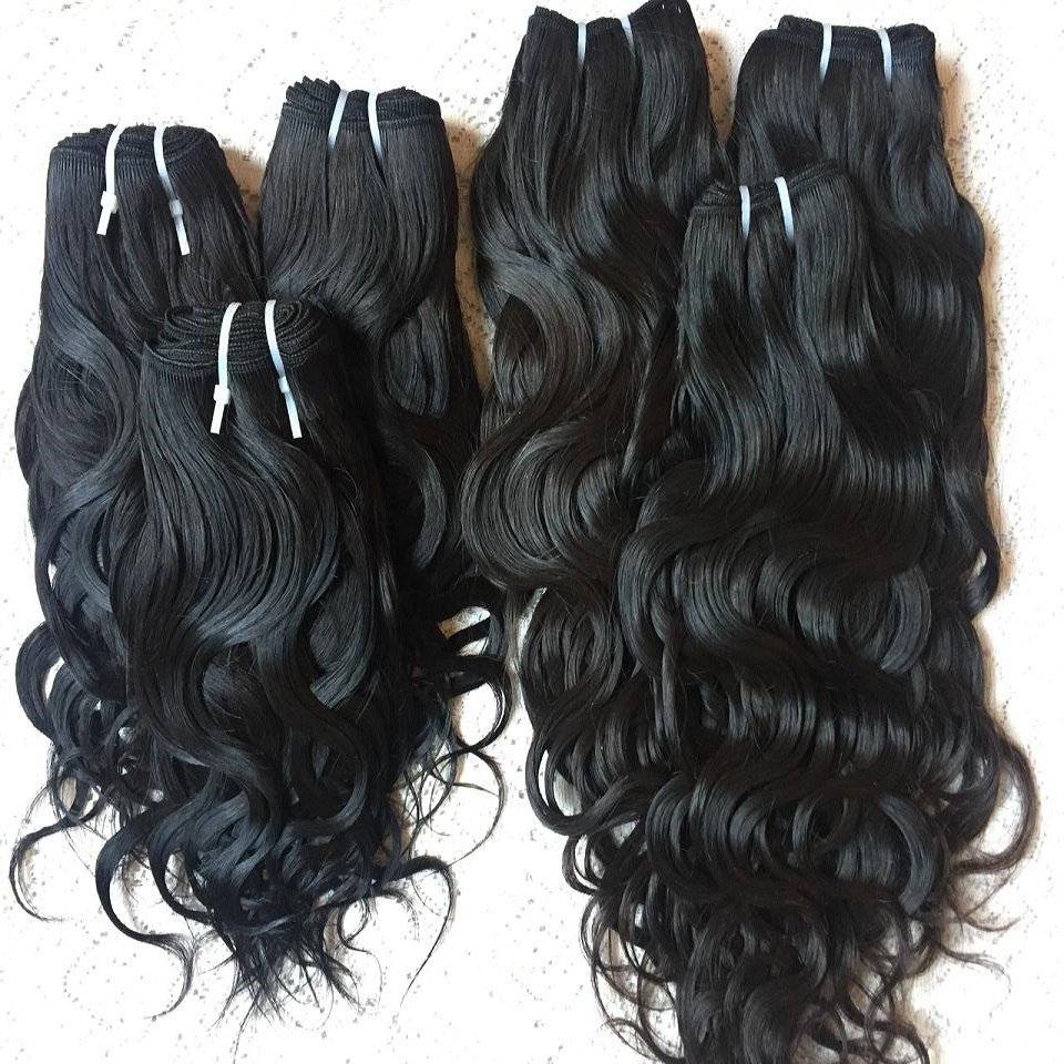 100% Unprocessed Indian Factory Human Hair Extensions Virgin Malaysian Single Donor Curly Wavy Clip-In from Wholesale Supply