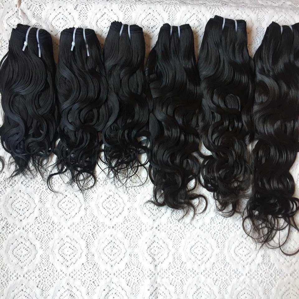 100% Unprocessed Indian Factory Human Hair Extensions Virgin Malaysian Single Donor Curly Wavy Clip-In from Wholesale Supply